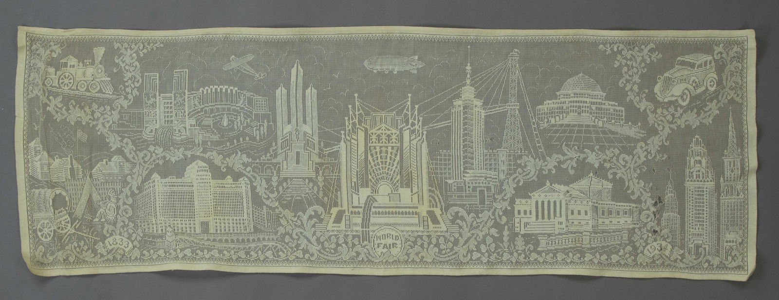 1934 WORLD'S FAIR EMBROIDERED TABLECLOTH (1 of 4)