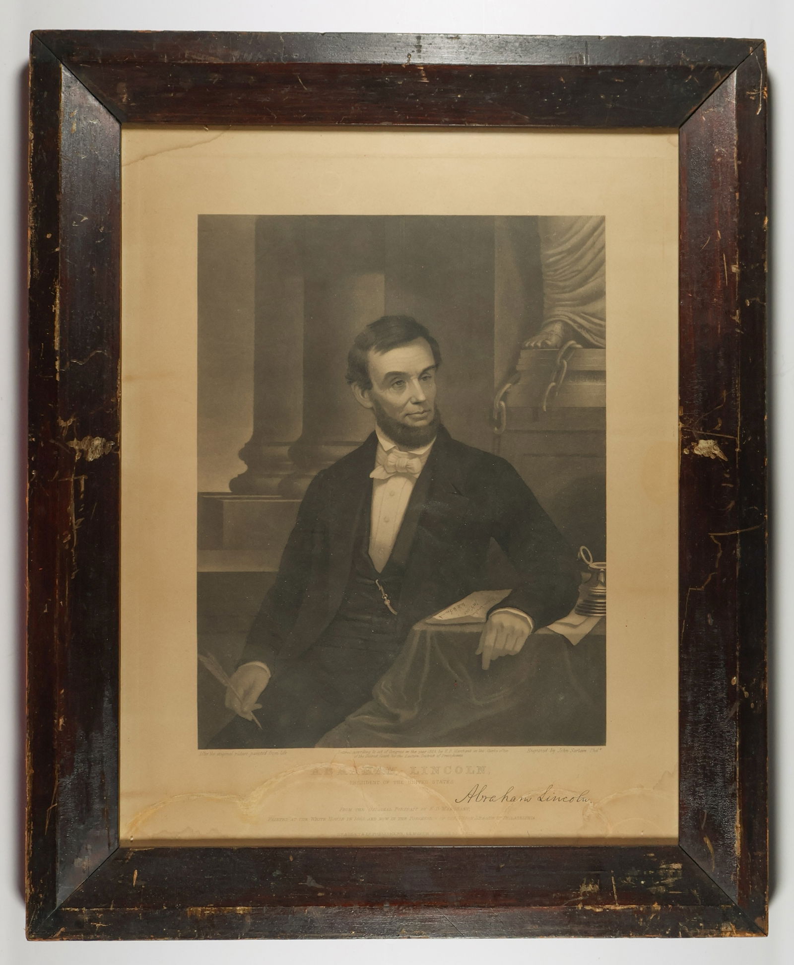 ABRAHAM LINCOLN ENGRAVING (1 of 1)