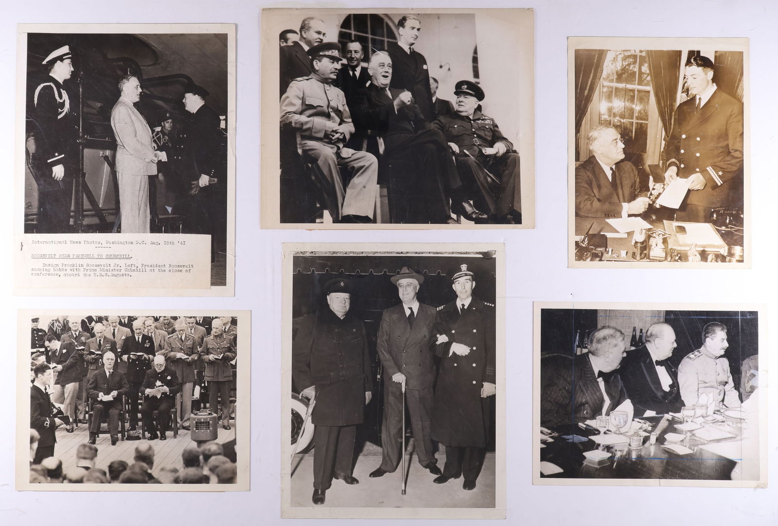 FRANKLIN D. ROOSEVELT PRESS PHOTOGRAPHS (7) (1 of 2)