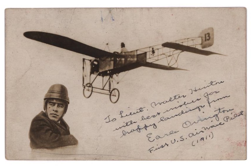 FIRST U.S. AIR MAIL POSTCARD (1 of 2)