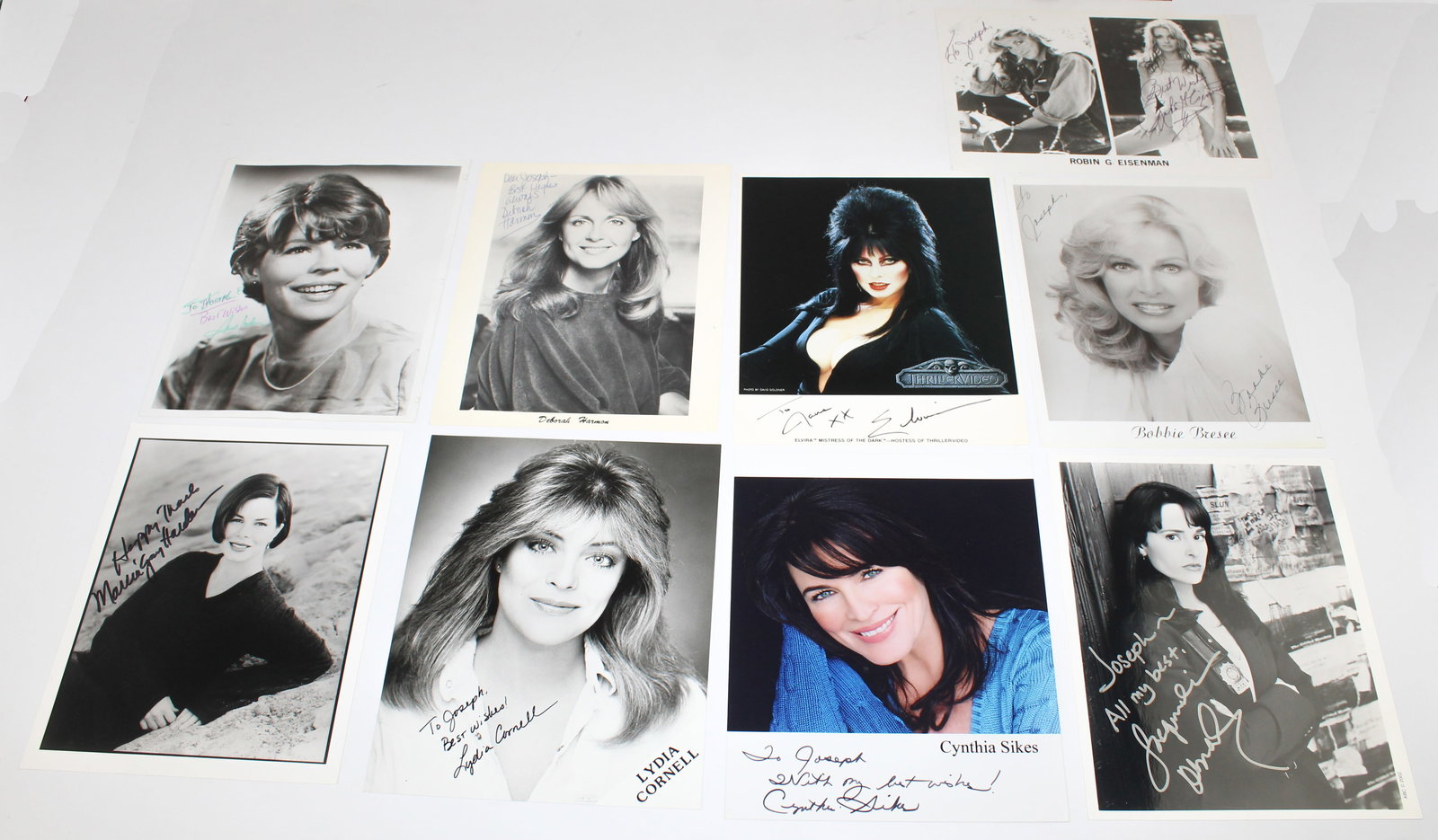 LEADING LADIES (22): A group of 22 S.P.s of leading ladies, all in 8 x 10 in. format. The ideal lot for the collector of contemporary film and television personalities, includes: JACQUELINE CARLIN, MARCIA GAY HARDIN, BOBB