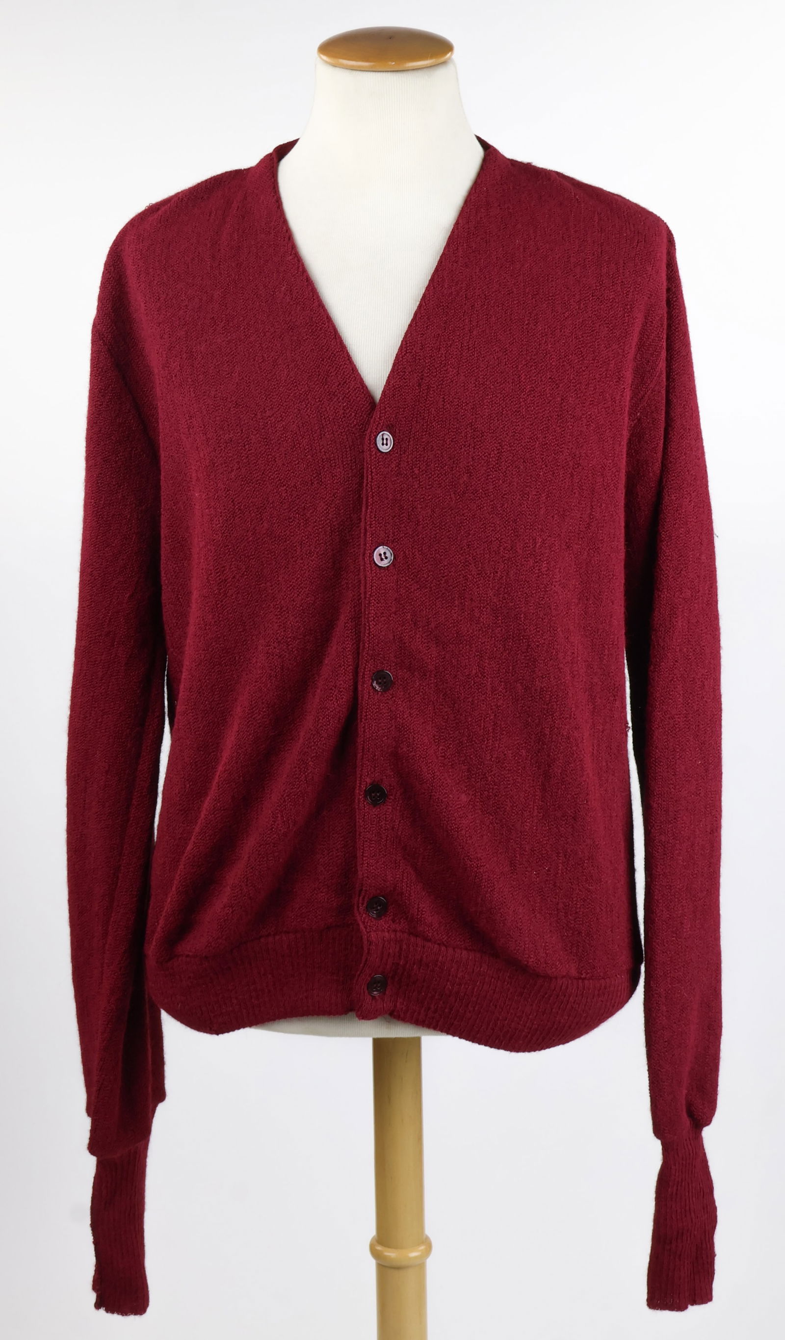 MICKEY COHEN'S BURGUNDY ALPACA SWEATER (1 of 4)