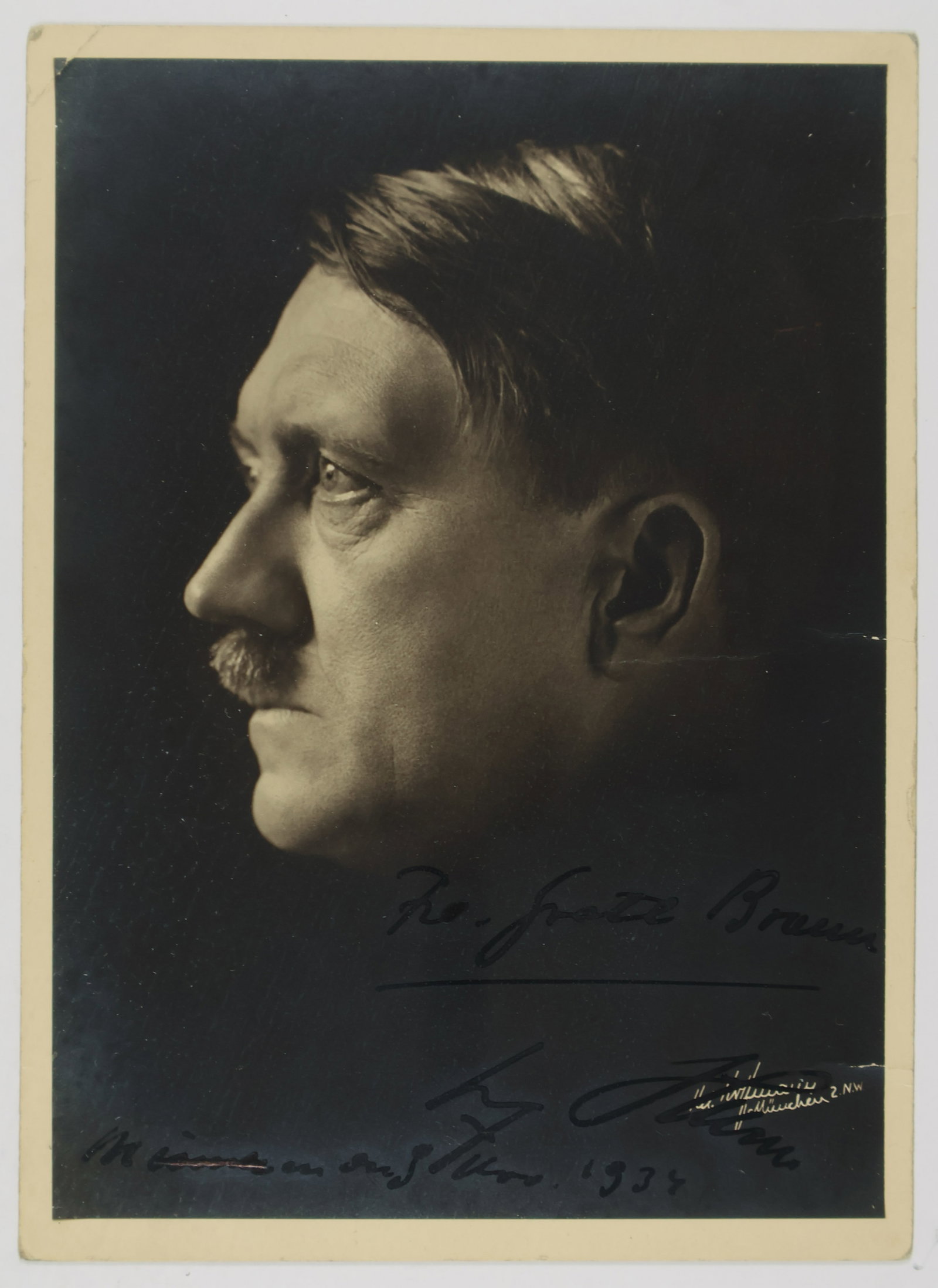ADOLF HITLER: (1889 - 1945) Fuhrer of Germany and Nazi Party leader, Hitler's bloody rise to power, his military seizure of most of Europe and North Africa and his genocidal racial policies culminated in suicide in