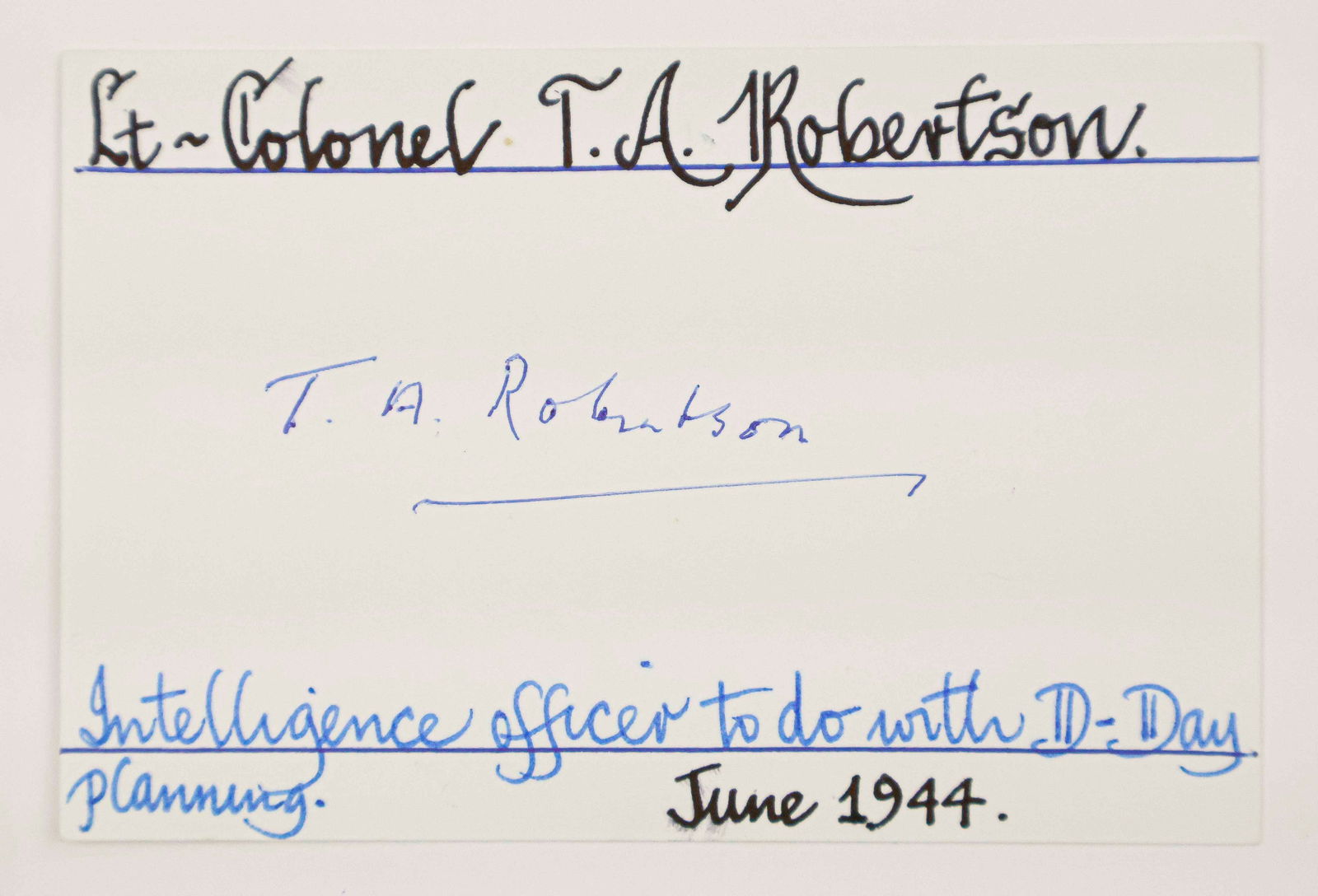 ('DOUBLE-CROSS' CAMPAIGN) THOMAS A. ROBERTSON (1 of 1)