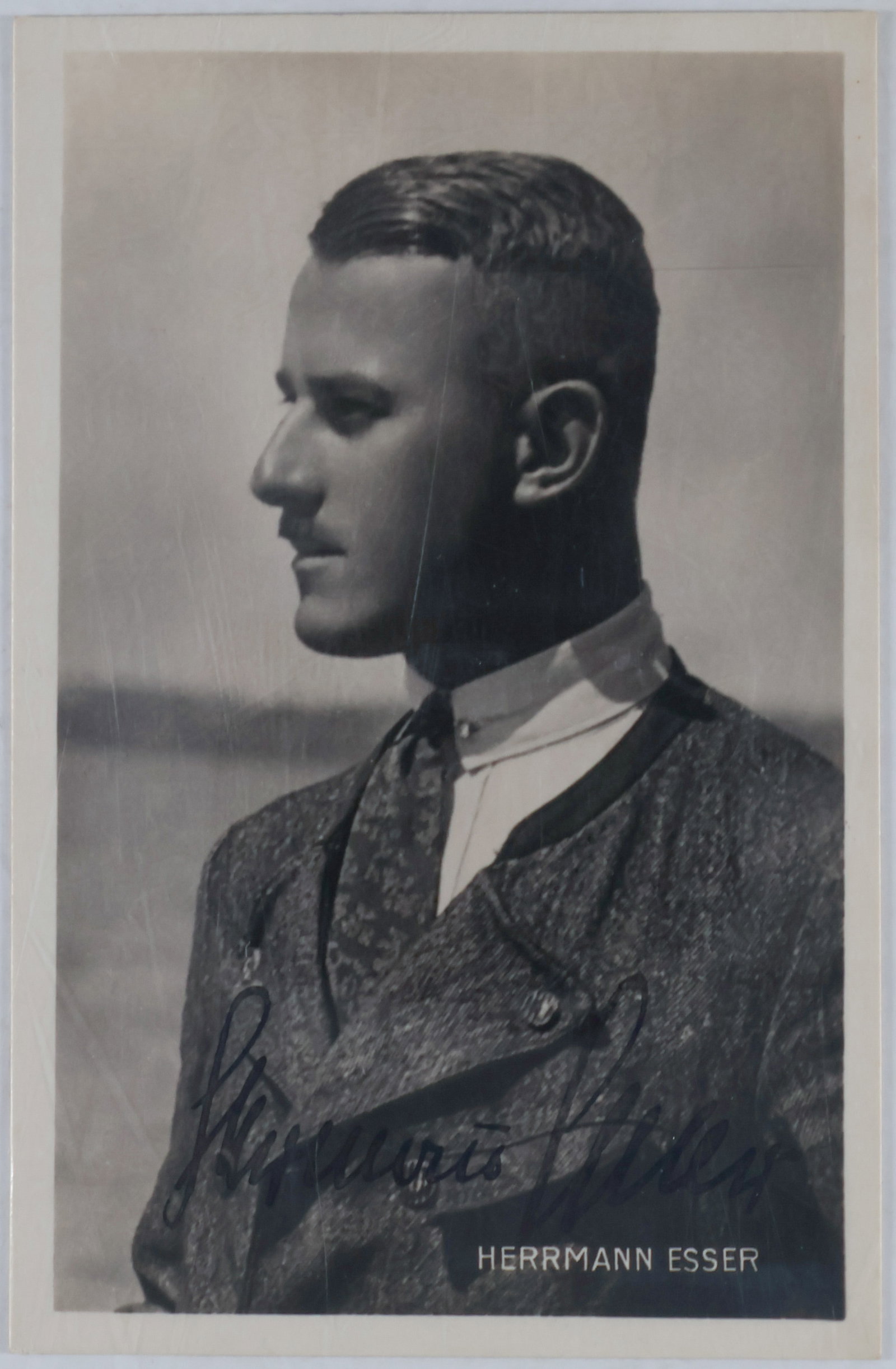HERMANN ESSER: (1900 - 1981) Very early member of the Nazi Party. A journalist, Esser was the editor of the Nazi paper, Volkischer Beobachter, and a Nazi member of the Reichstag, besides being a de facto deputy of A