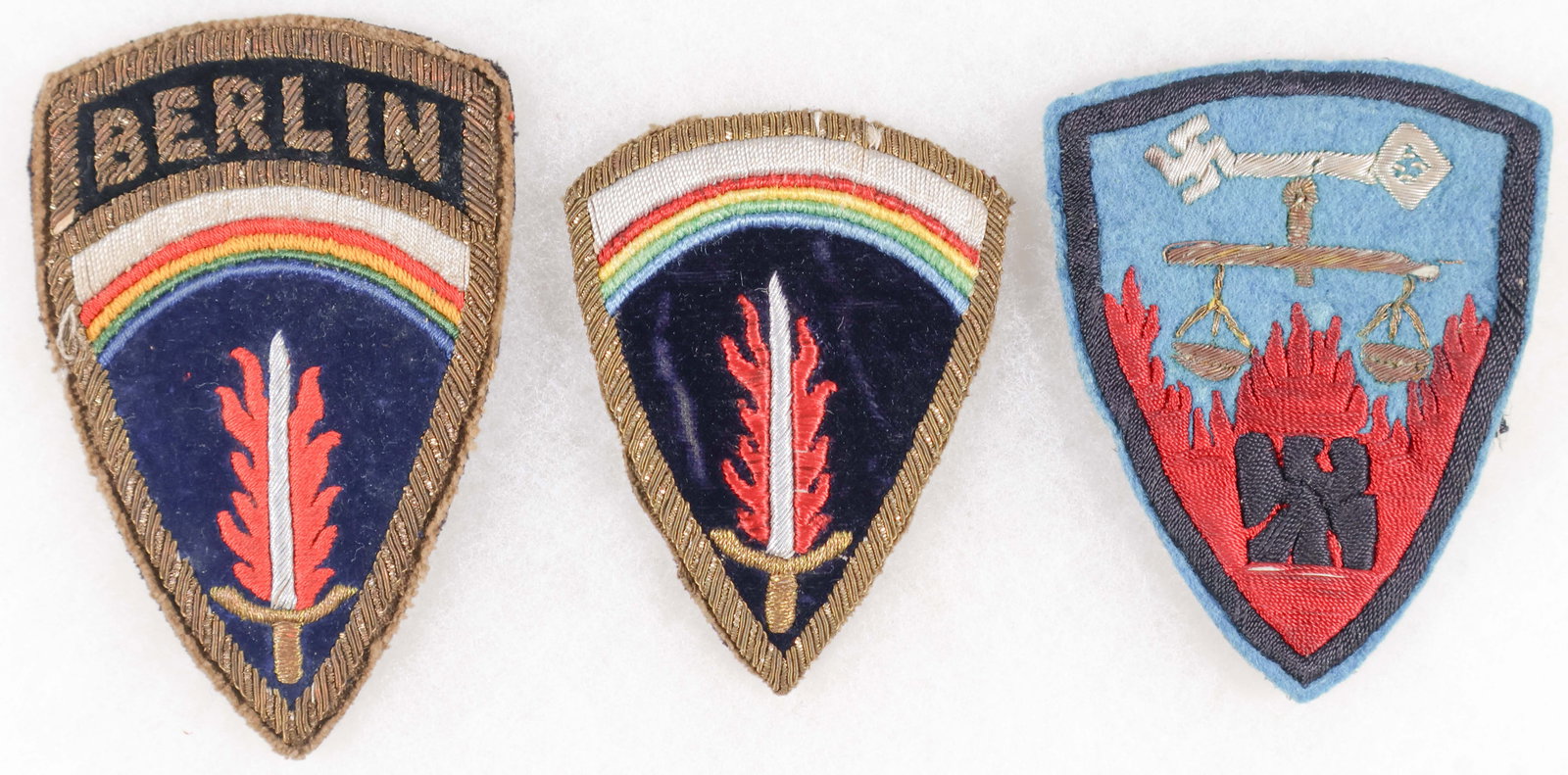 THEATER-MADE NUREMBURG TRIAL SHOULDER PATCHES (3) (1 of 2)