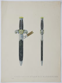 HAND-DRAWN HONORARY DAGGER DESIGN