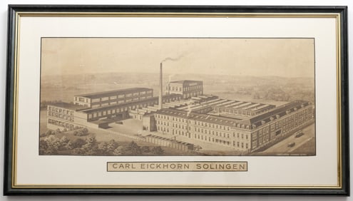 LITHOGRAPH OF THE EICKHORN FACTORY