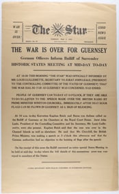 'THE WAR IS OVER FOR GUERNSEY'