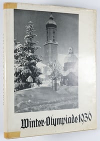 1936 WINTER OLYMPICS CIGARETTTE BOOK.