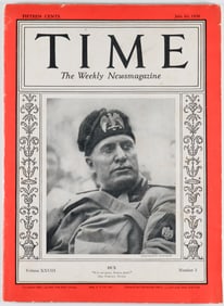 TIME MAGAZINE WITH MUSSOLINI