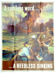 WORLD WAR II ‘CARELESS TALK’ POSTER
