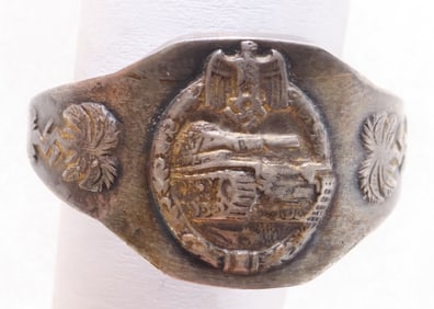ROMMEL TANK ASSAULT BADGE RING