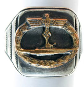 U-BOAT WAR BADGE RING