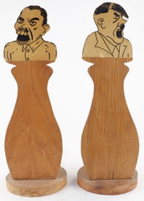 ANTI-AXIS WOODEN SCULPTURES (2)