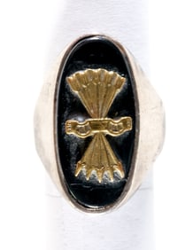 FALANGE YOKE AND ARROWS RING