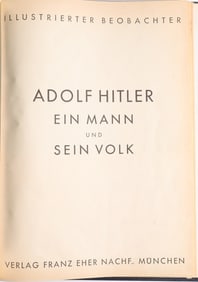 ADOLF HITLER BOOKS