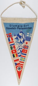 1936 WINTER OLYMPIC PENNANT