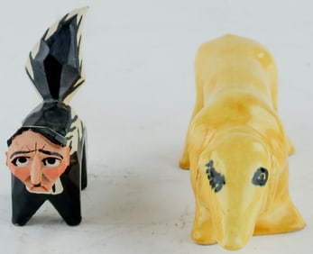 ANTI-HITLER FIGURES (2)