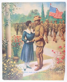 'COLORED MAN IS NO SLACKER' POSTER