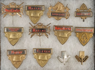 GERMAN VETERANS’ BADGES (12)