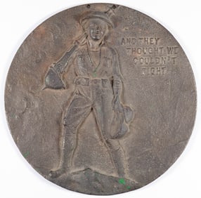 WORLD WAR 1 CAST IRON PLAQUE
