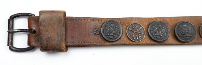 GERMAN 'HATE BELT' WITH U.S. INSIGNIA