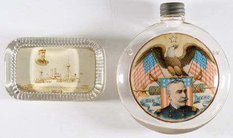 GEORGE S. DEWEY COMMEMORATIVE PARAPHERNALIA (2)