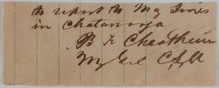 BENJAMIN F. CHEATHAM