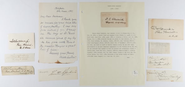 UNION ADMIRALS AND OTHER NAVAL LEADERS (10)