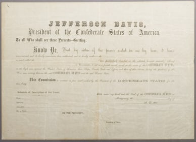 CONFEDERATE PRIVATEER COMISSION