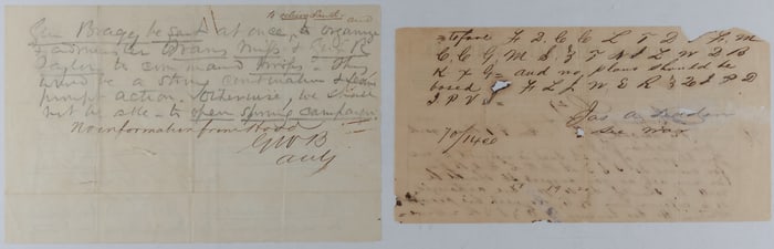 JAMES A. SEDDON CODED MESSAGE TO BEAUREGARD