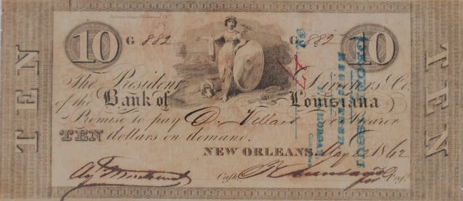 COUNTERFEIT CONFEDERATE BANK NOTE