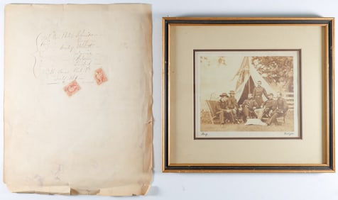 GEN. PHILIP H. SHERIDAN AND STAFF PHOTO BY BRADY, 1864