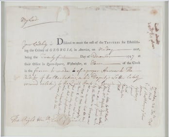 FUNDING COLONIAL GEORGIA