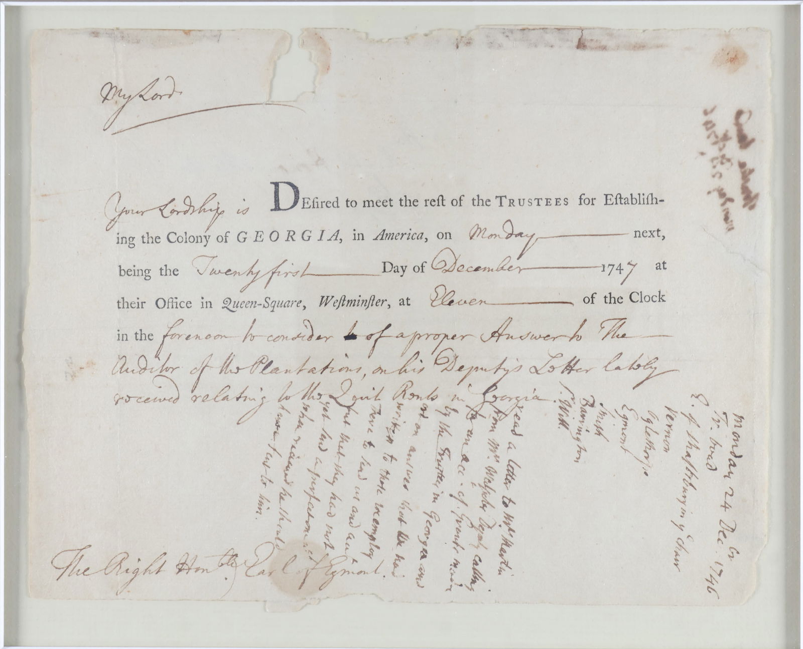 FUNDING COLONIAL GEORGIA (1 of 2)