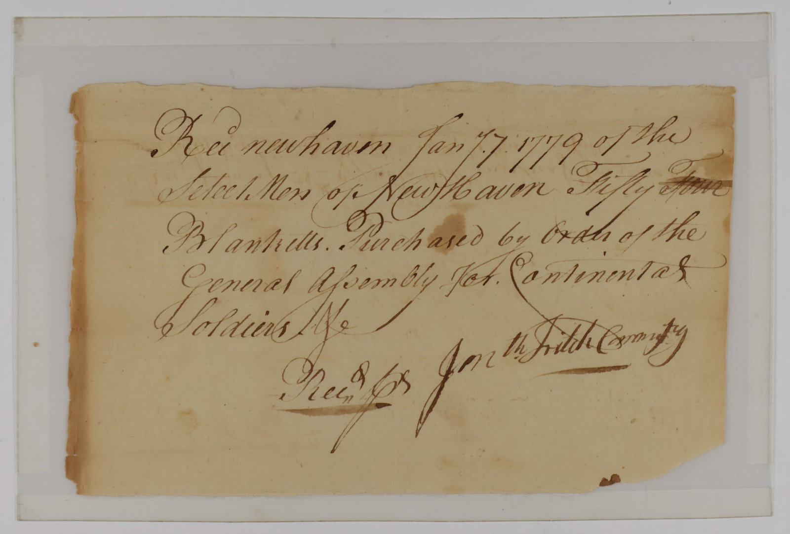 BUYING BLANKETS FOR THE CONTINENTAL ARMY (1 of 1)