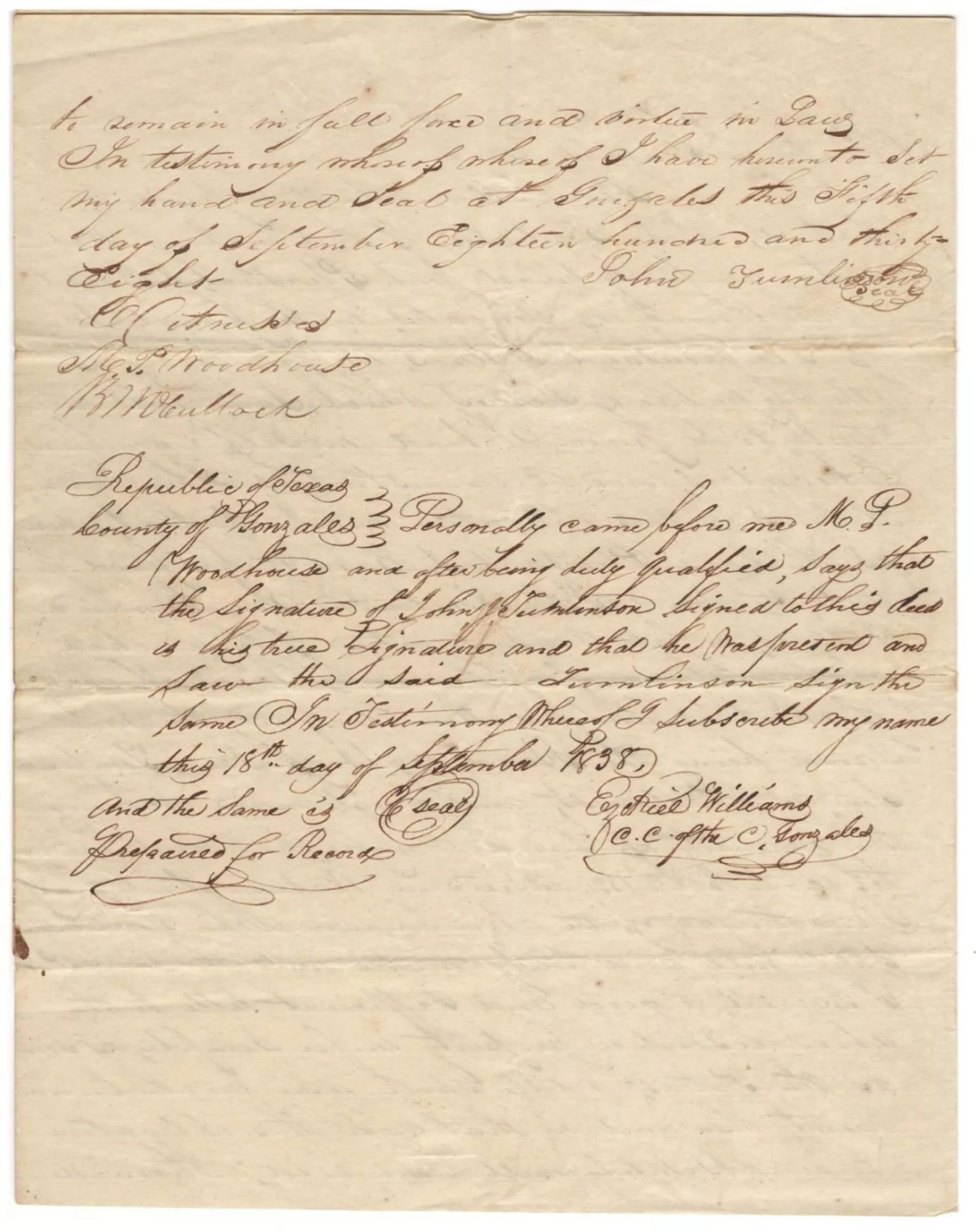 (TEXAS) BEN MCCULLOCH AND OTHER TEXAS PATRIOTS (1 of 3)