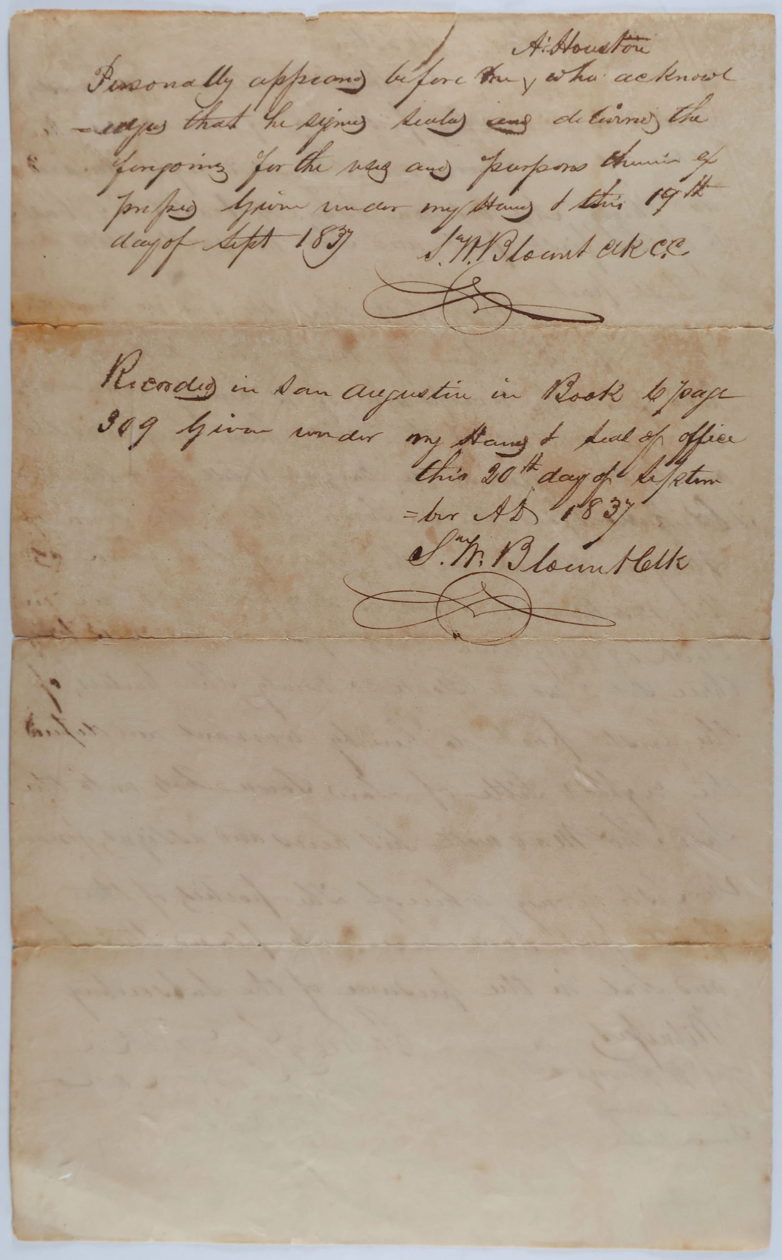 (TEXAS) STEPHEN W. BLOUNT AND ALMANZON HUSTON (1 of 6)