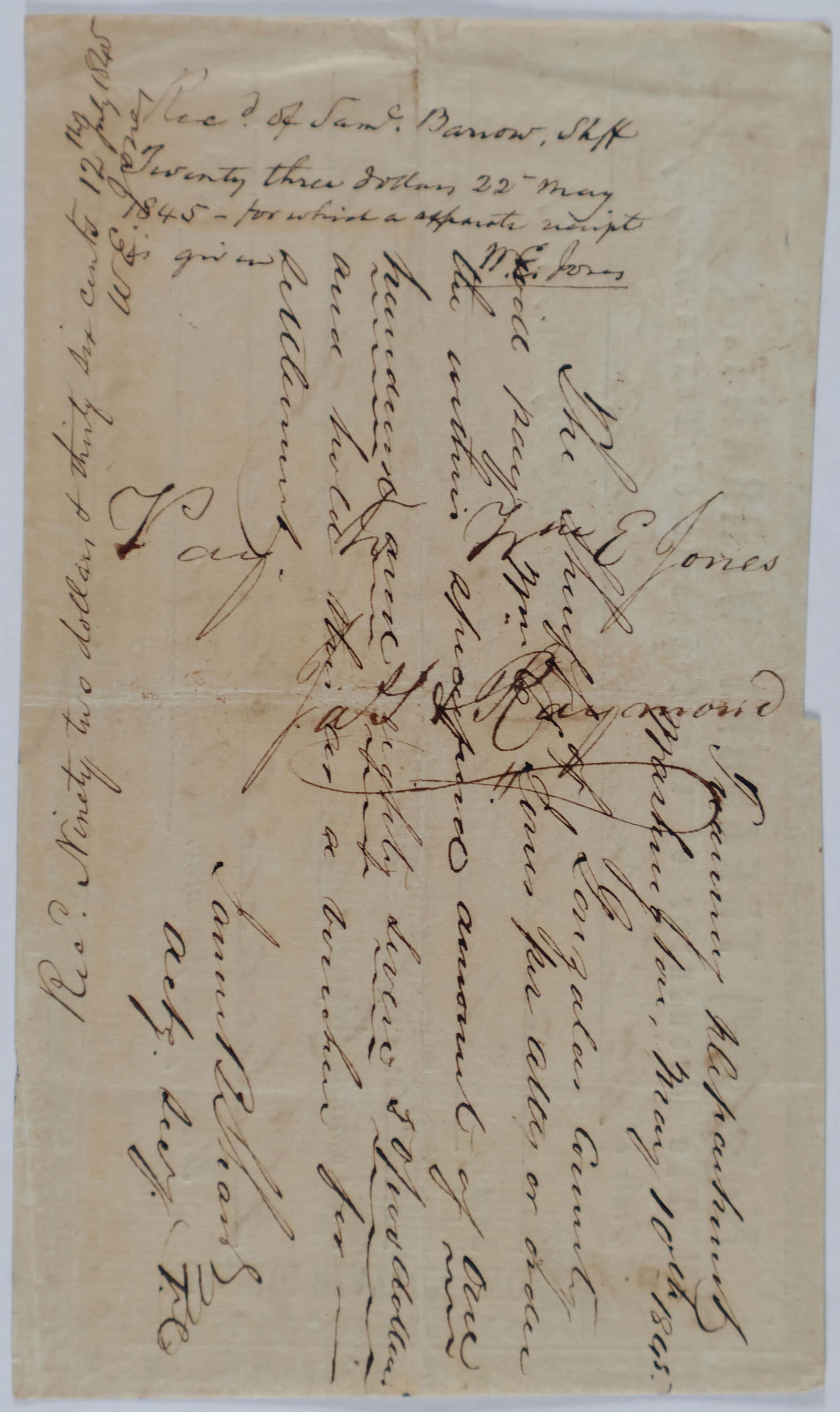 REPUBLIC OF TEXAS TREASURY WARRANT (1 of 2)