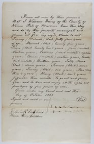 MANUMISSION OF TWELVE NAMED SLAVES