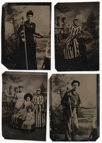 'WIDE-AWAKES' TINTYPES (4)