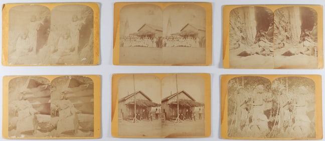 STEREOGRAPHS OF NATIVE AMERICANS AND MORE (6)