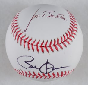 BARACK OBAMA AND JOSEPH R. BIDEN SIGNED BASEBALL