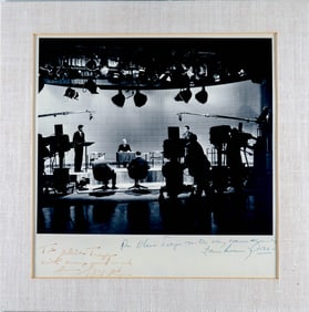 JOHN F. KENNEDY AND RICHARD NIXON DEBATE SIGNED PHOTOGRAPH