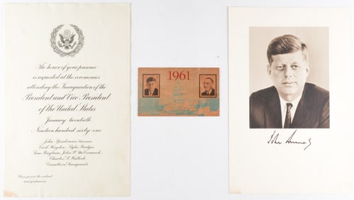 KENNEDY INAUGURATION GROUPING (3)
