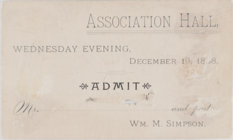 LINCOLN TICKET TO THE ILLINOIS GENERAL ASSEMBLY