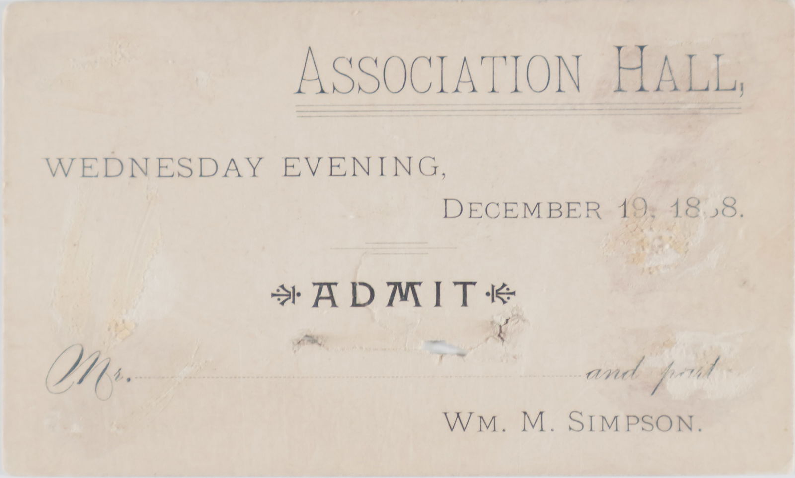 LINCOLN TICKET TO THE ILLINOIS GENERAL ASSEMBLY (1 of 2)