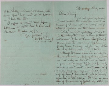 EYEWITNESS TO LINCOLN'S VISIT TO NEW YORK, FEBRUARY, 1861