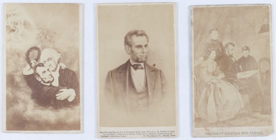ABRAHAM LINCOLN CARTES DE VISITE (3)